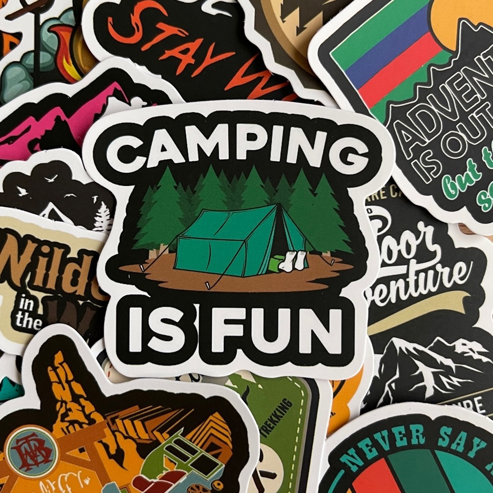 Pack of 50 Adventure Outdoors Stickers. - Picture 5 of 12